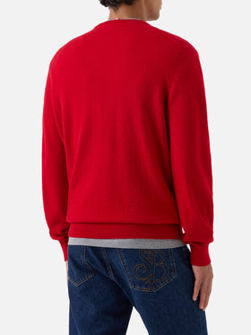 Red Regent cashmere crewneck