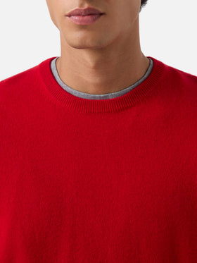 Red Regent cashmere crewneck