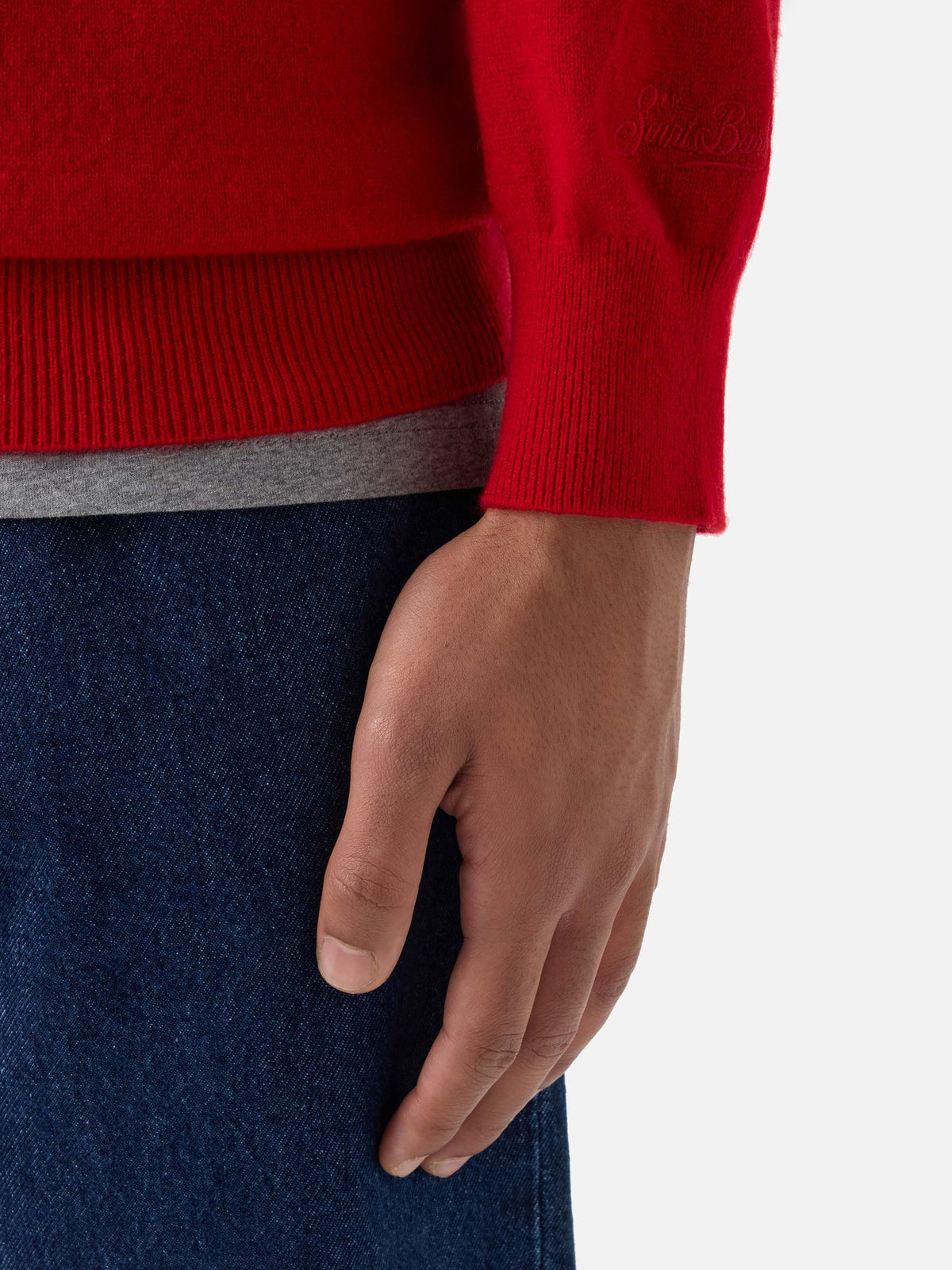 Red Regent cashmere crewneck