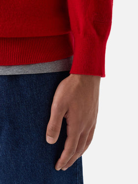 Red Regent cashmere crewneck