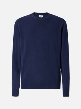 Maglione Regent in 100% CASHMERE blu notte