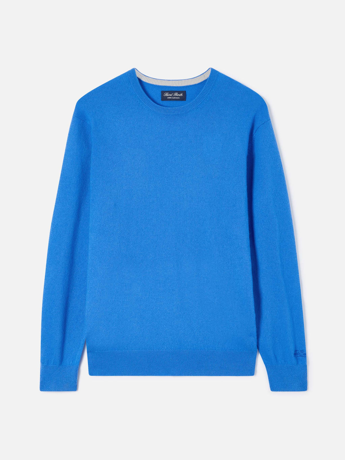 Light blue Regent cashmere crewneck