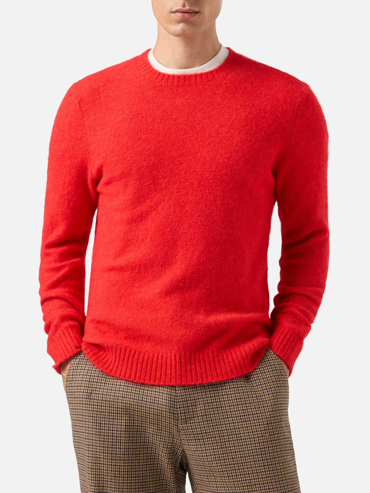 Maglione Regent in alpaca stretch rosso