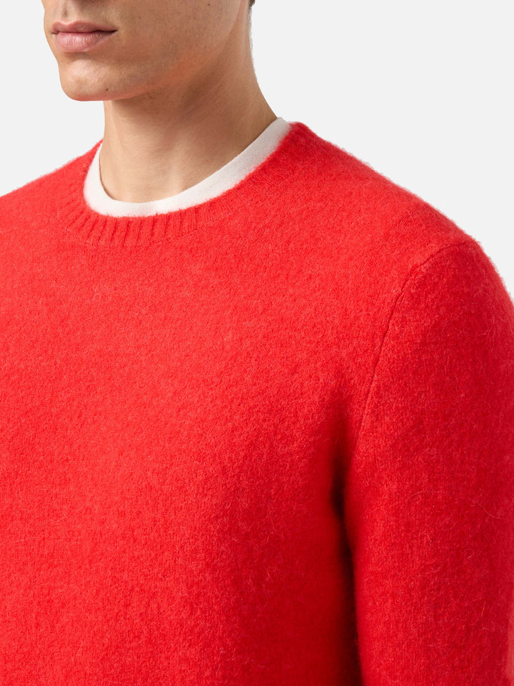 Maglione Regent in alpaca stretch rosso