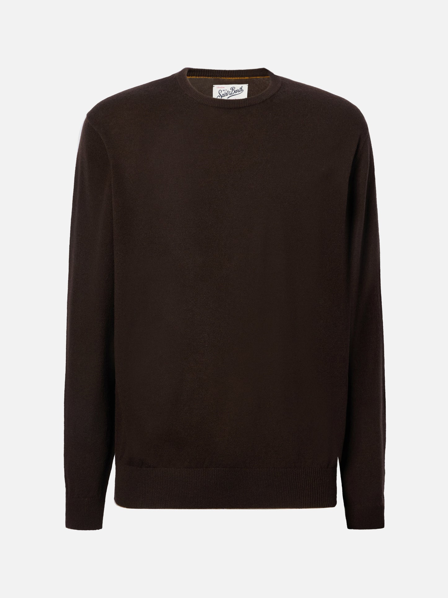Regent wool-cashmere sweater in brown