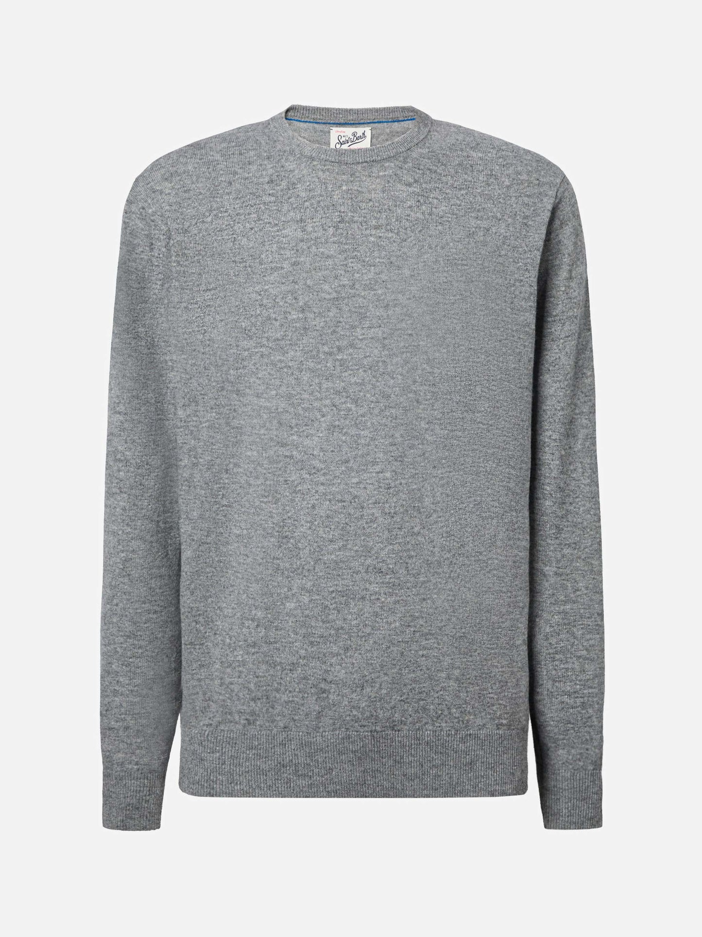 Regent wool-cashmere sweater in grey melange