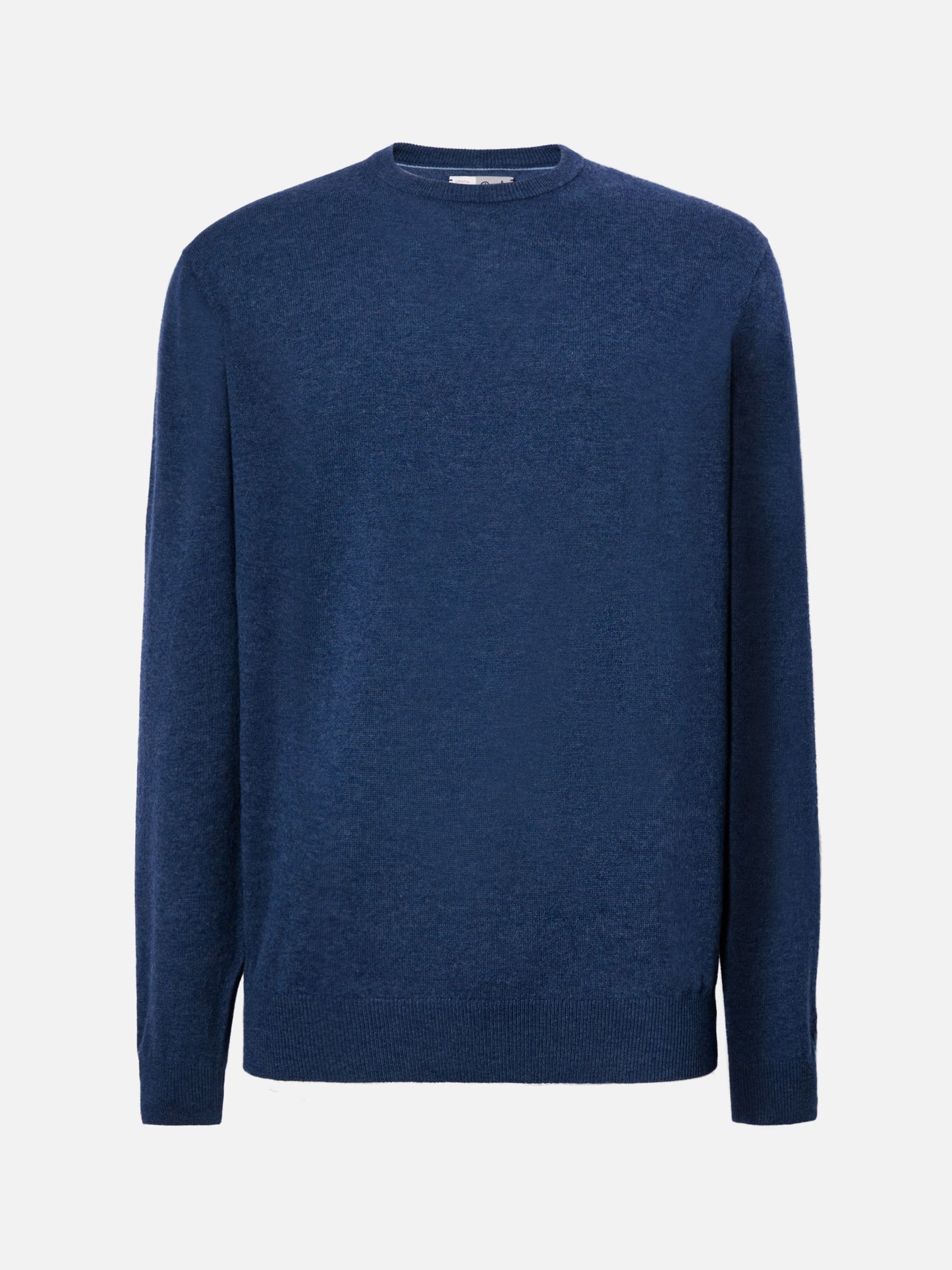 Maglione Regent in lana e cashmere azzurro denim