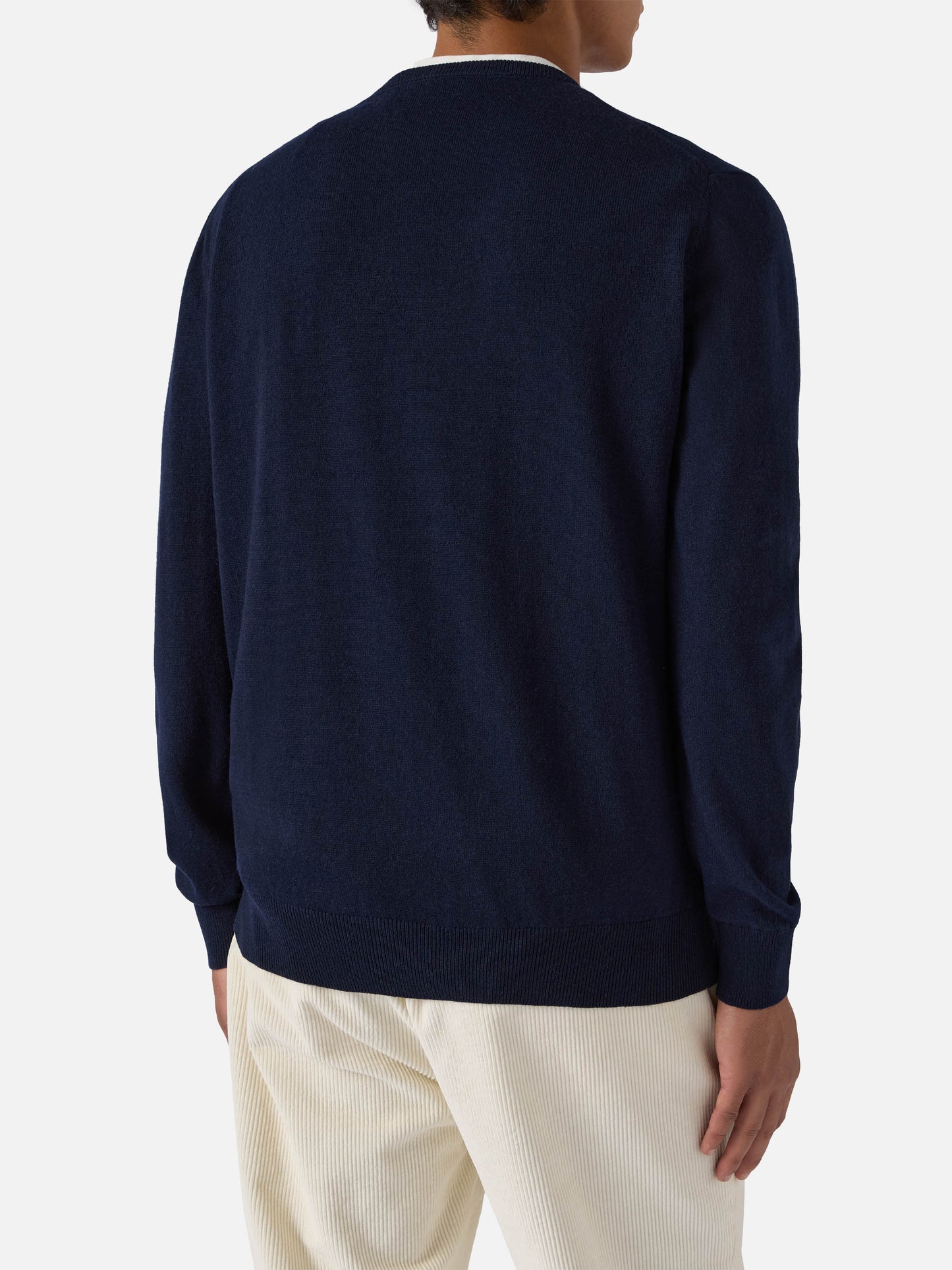 Maglione Regent in lana e cashmere blu notte