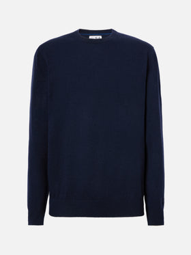 Maglione Regent in lana e cashmere blu notte