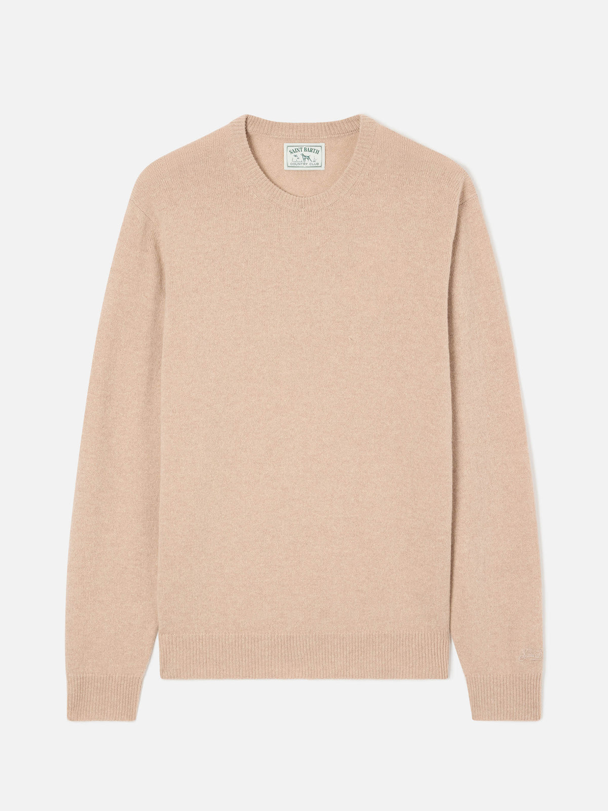 Beige Regent lambswool crewneck