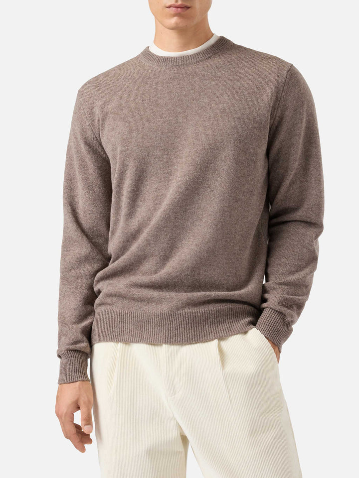 Maglione Regent in lambswool nocciola