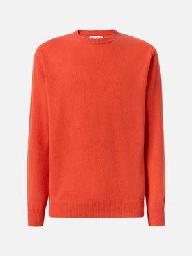 Maglione Regent in lambswool arancio