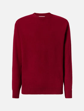 Maglione Regent in lambswool bordeaux