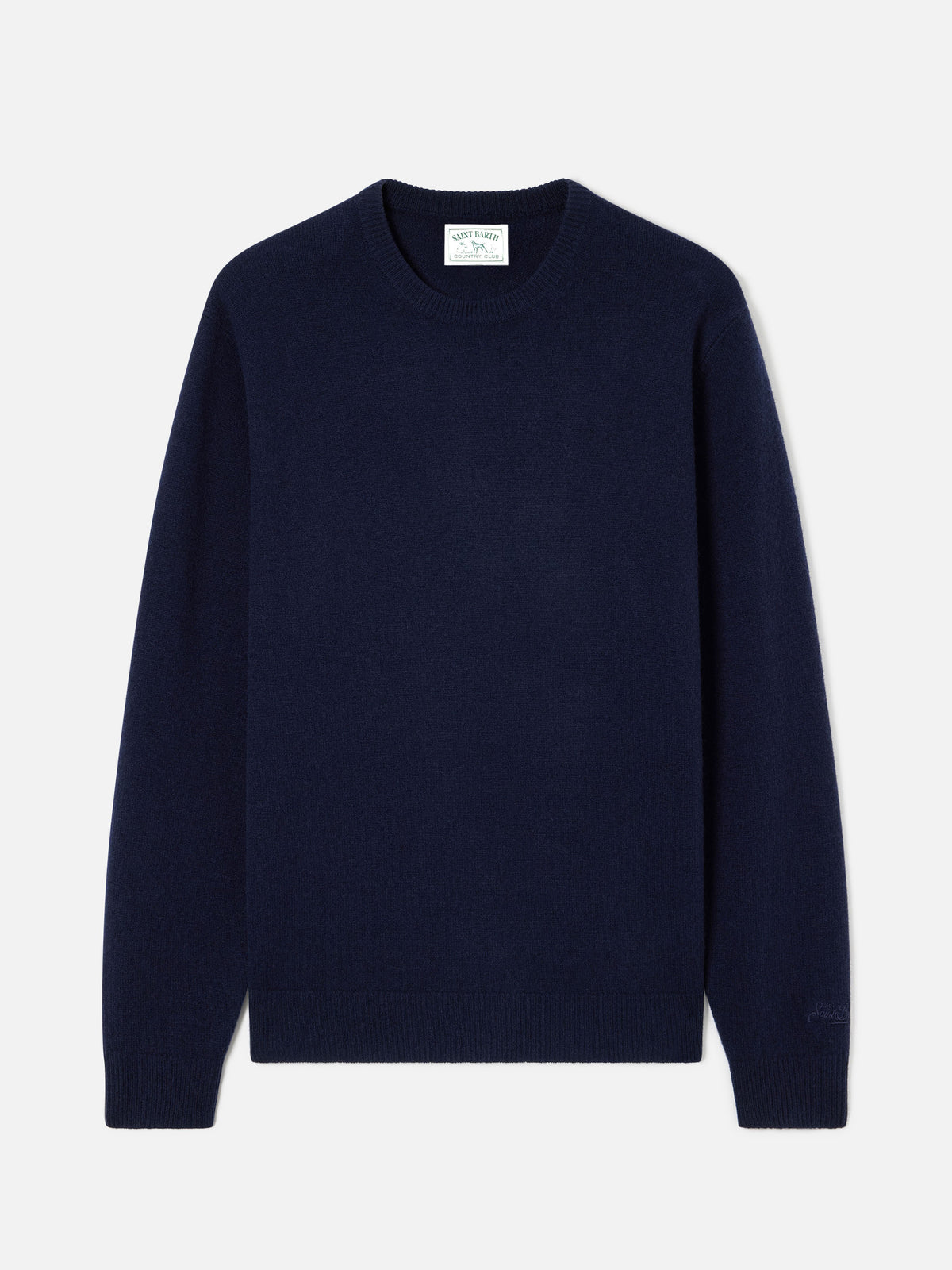 Jersey de cuello redondo en lambswool Regent Navy blue 