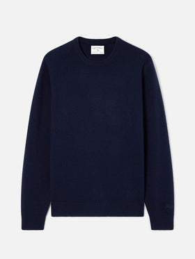 Jersey de cuello redondo en lambswool Regent Navy blue 