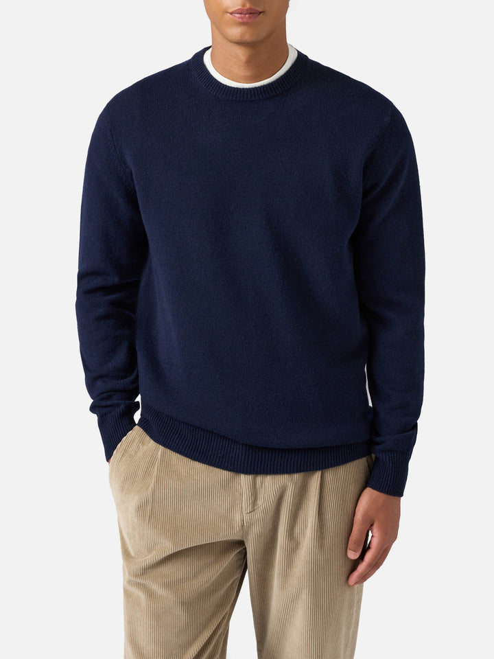 Regent night blue lambswool sweater