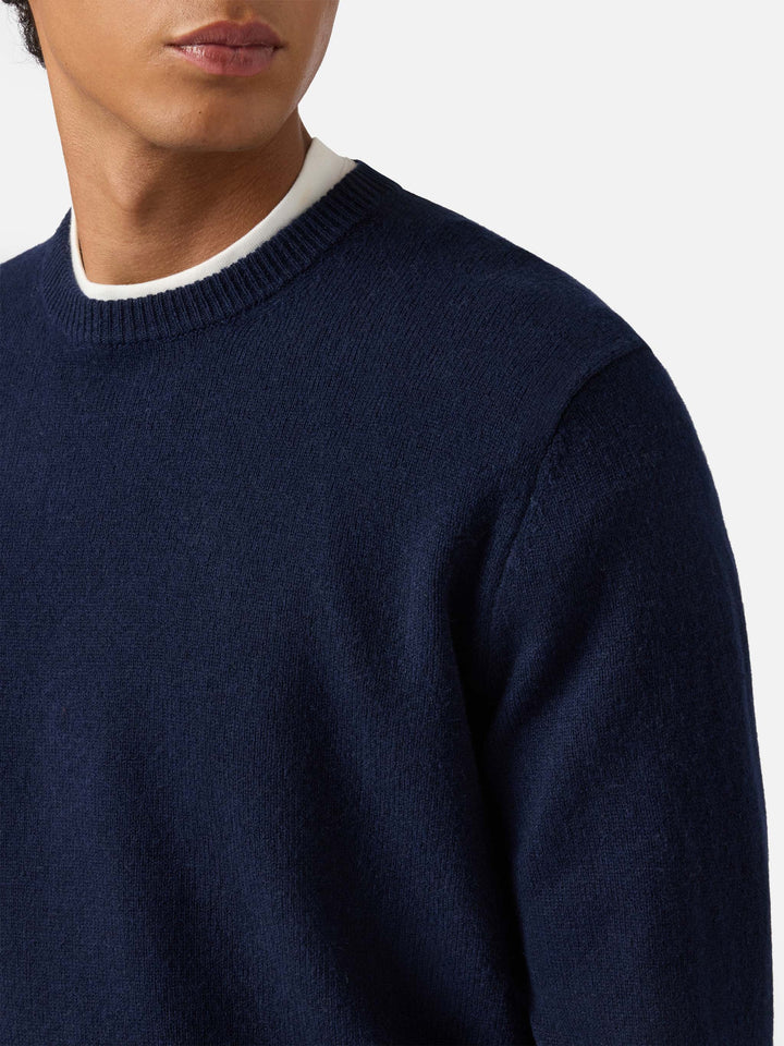 Regent night blue lambswool sweater