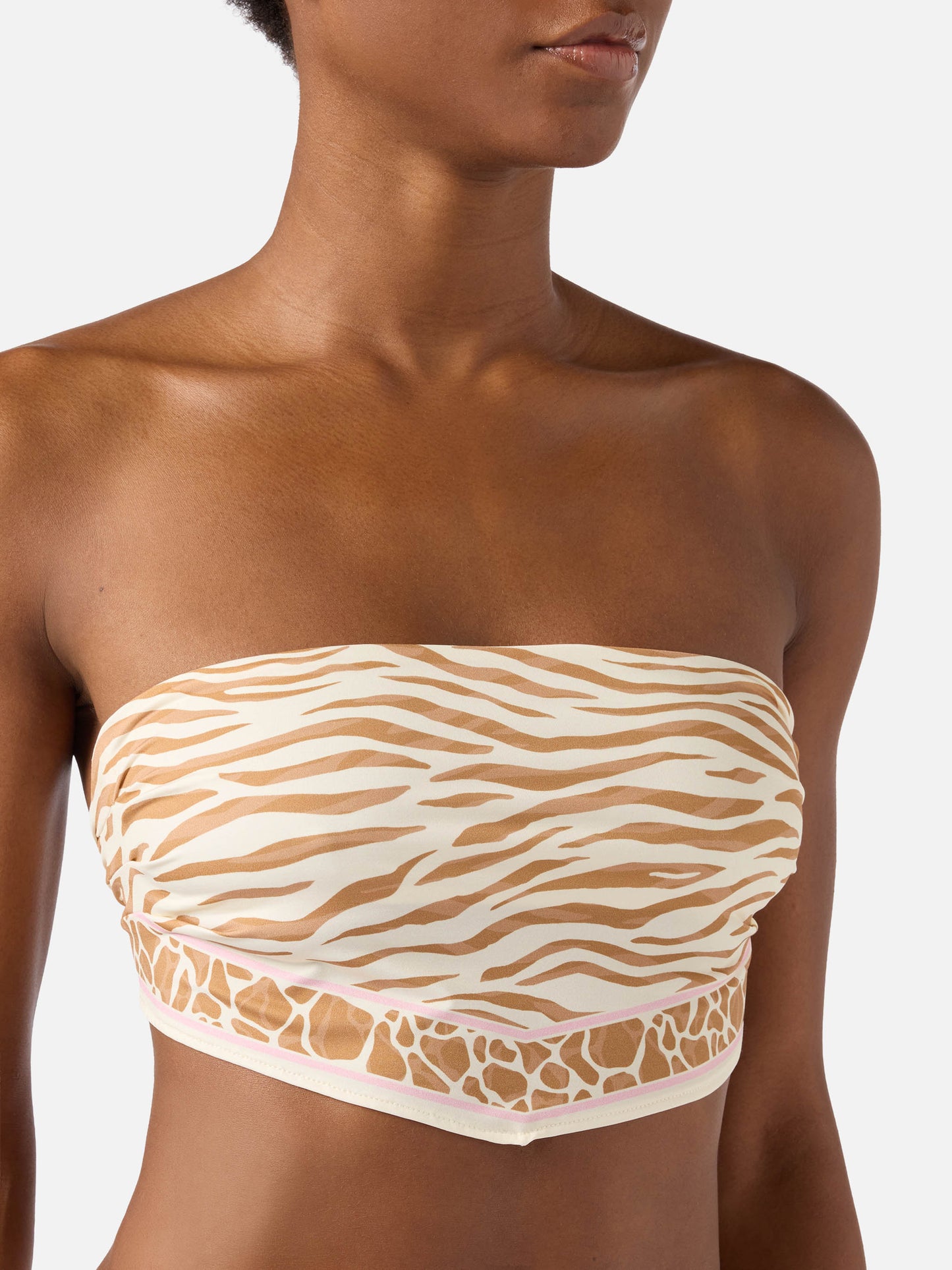Bikini Rio Marielle beige con estampado animal 