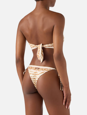 Bikini Rio Marielle beige con estampado animal 