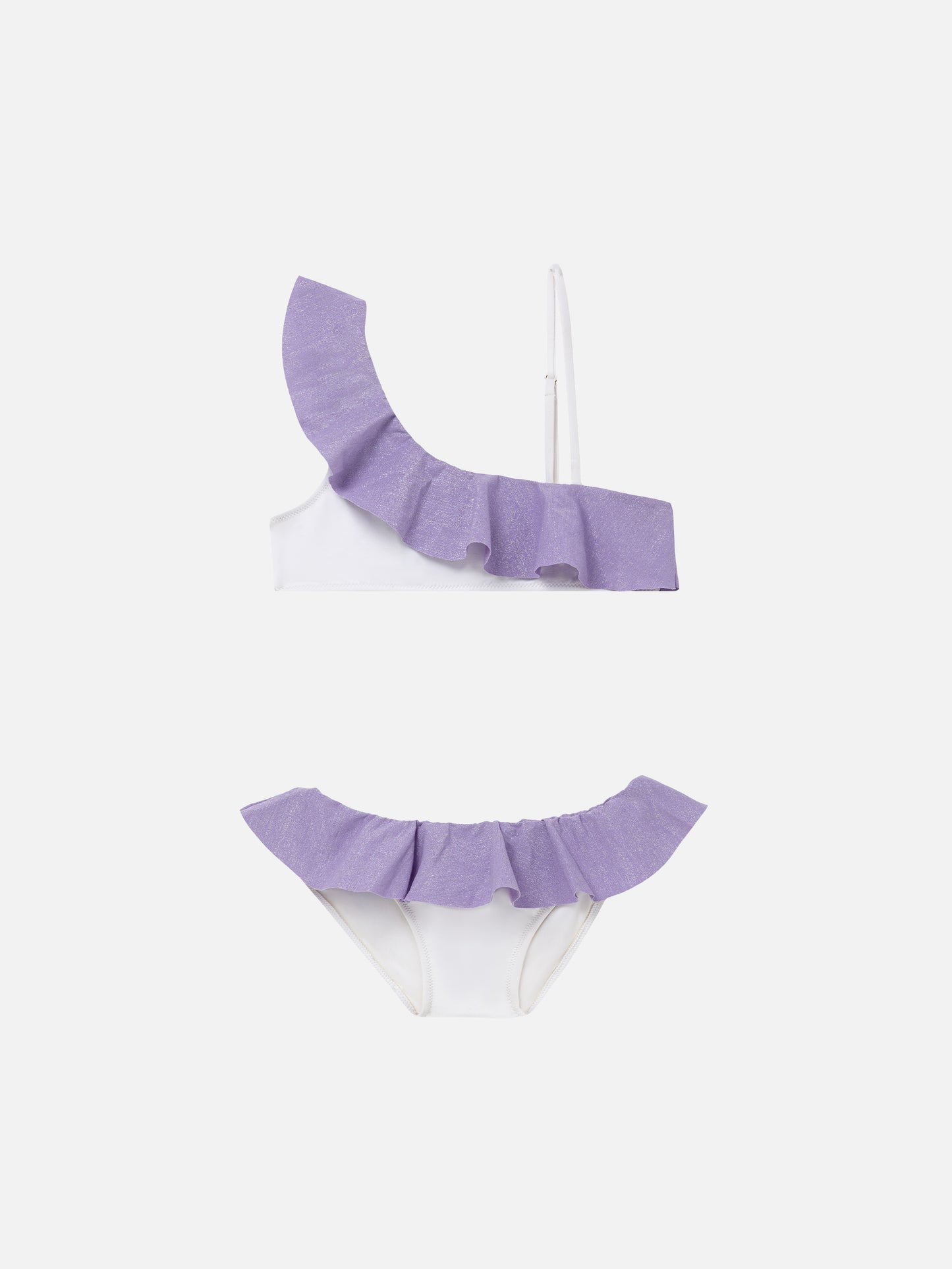 One shoulder ruffled girl bikini - MC2 Saint Barth