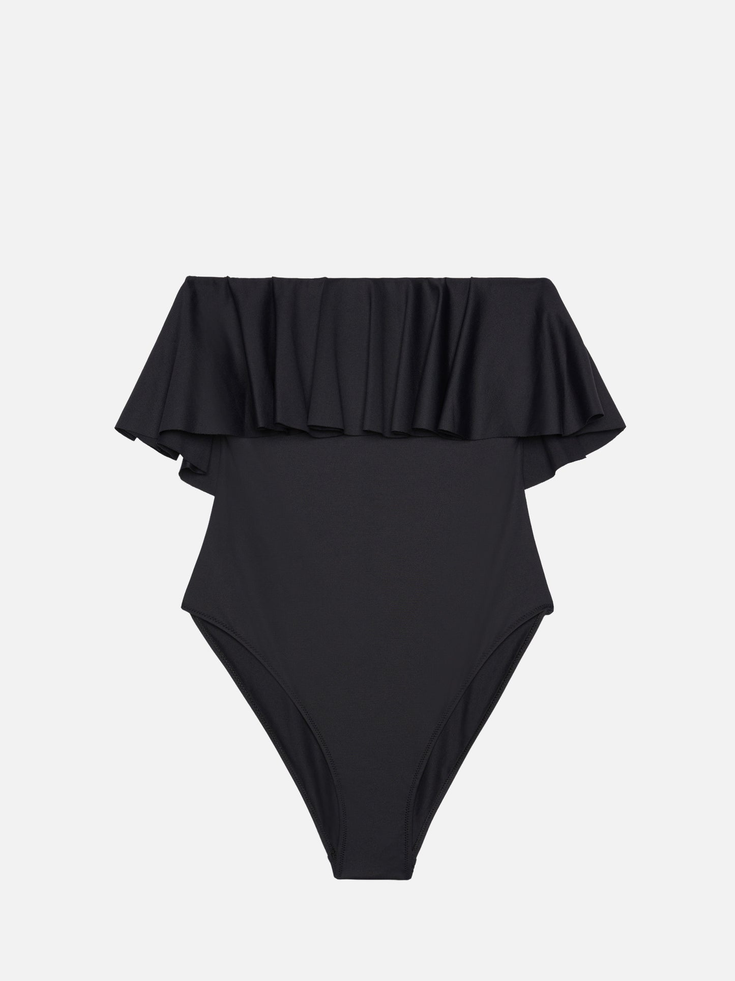 Costume intero nero Roxy con volant