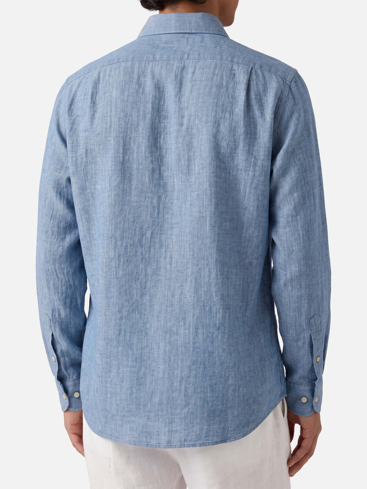 Raphael shirt in light denim chambray