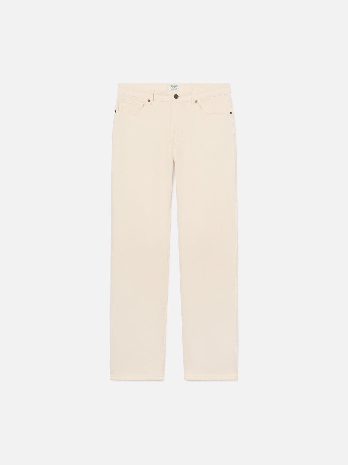 Beige Riverdale cotton five pocket trousers