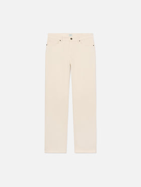 Beige Riverdale cotton five pocket trousers