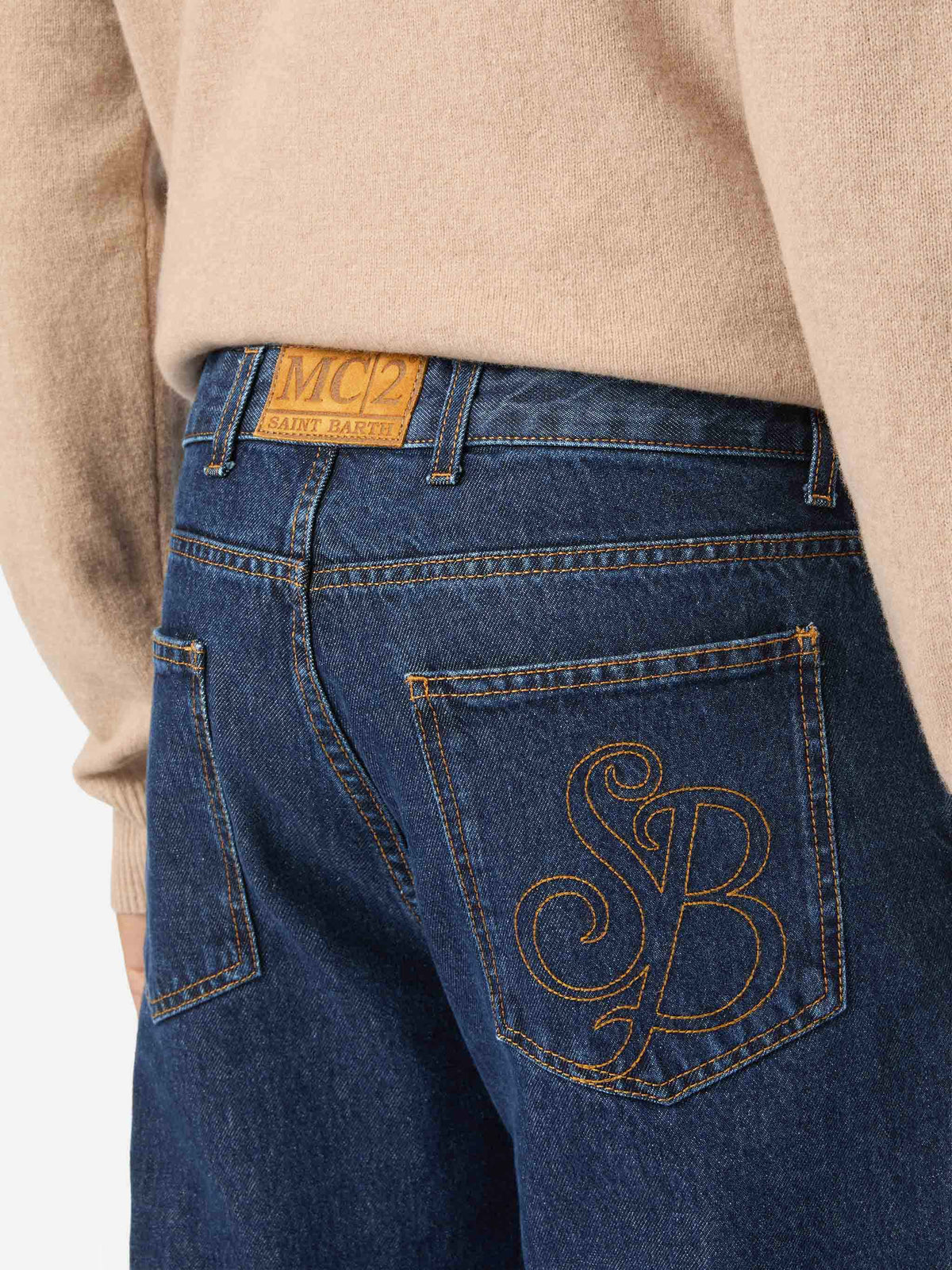 Leichte blue Riverdale Denim-Jeans mit Stone-Wash-Finish 