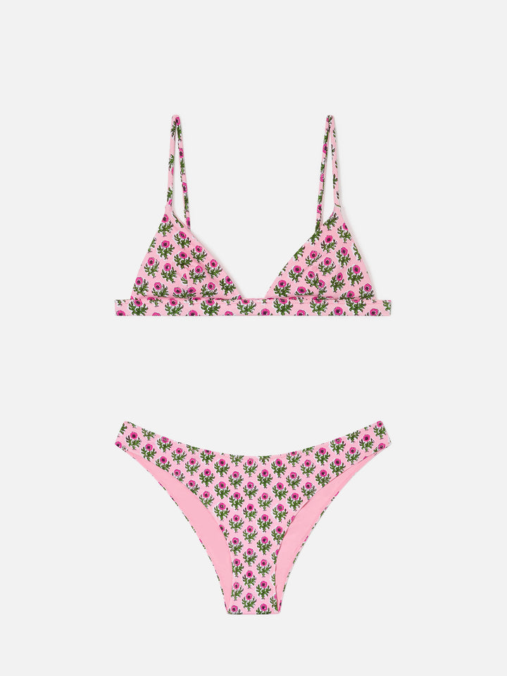 Rylie Lido floral triangle bikini