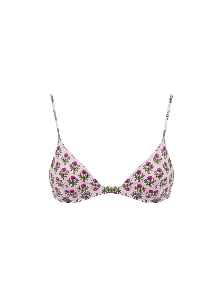 Costume da bagno donna con top triangolo a fiori Rylie