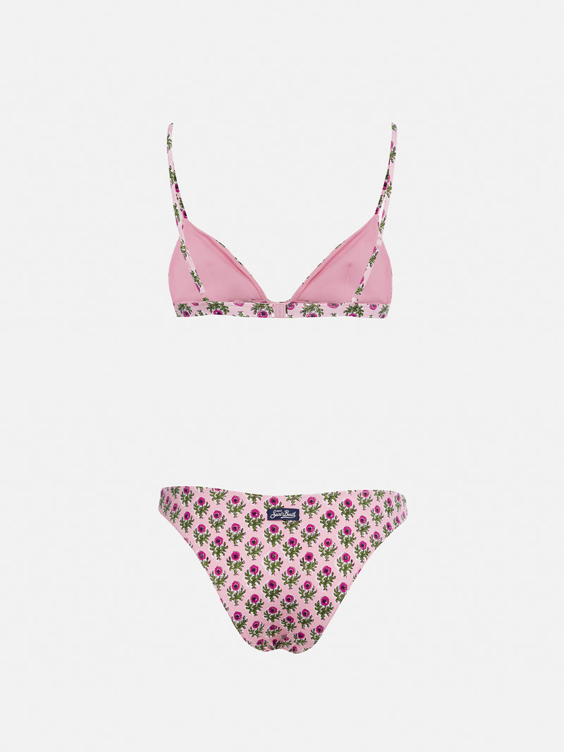 Damen-Triangel-Bikini mit Blumenmotiv Rylie Lido