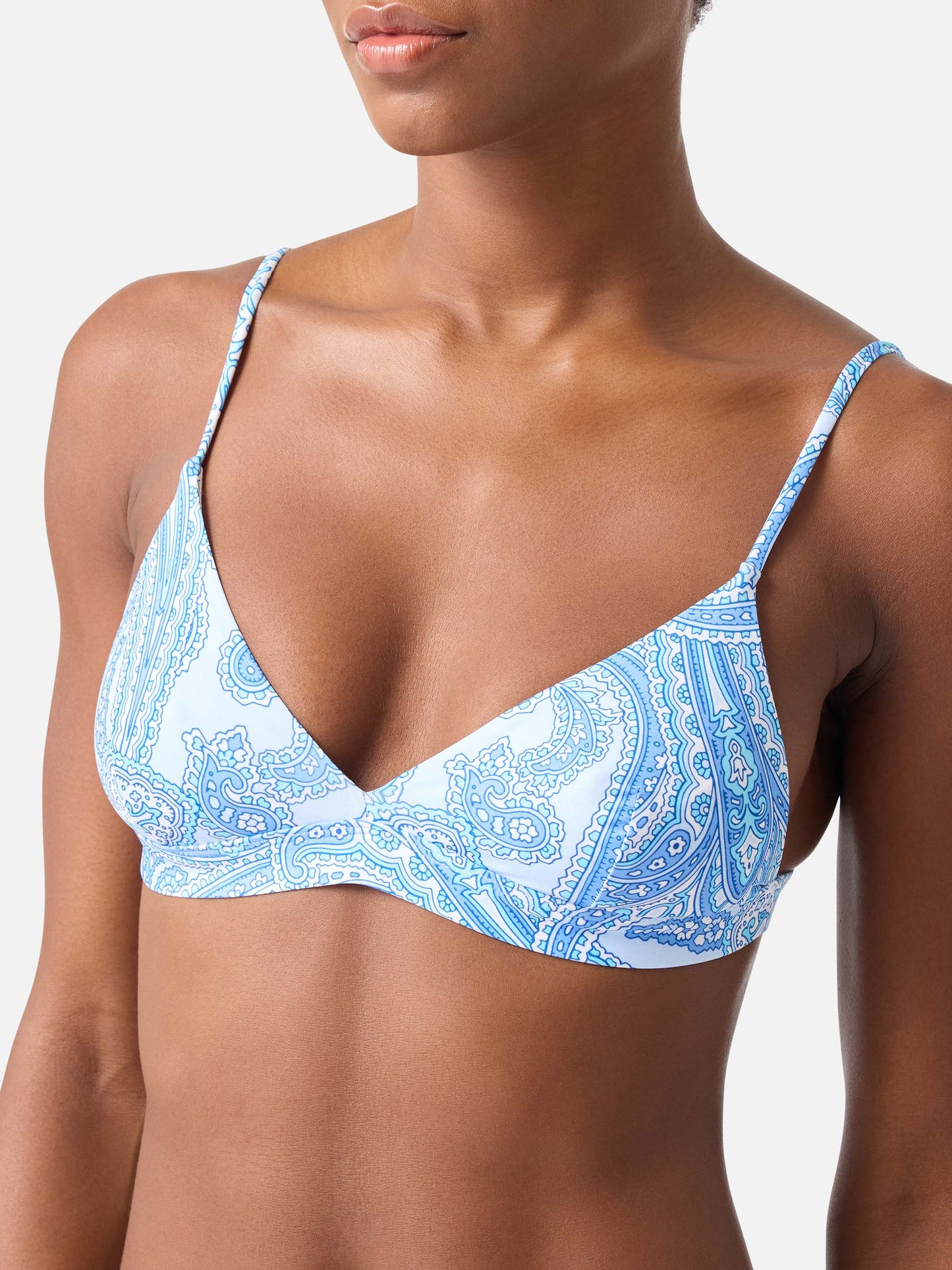 Haut de bikini triangle Rylie à imprimé paisley 