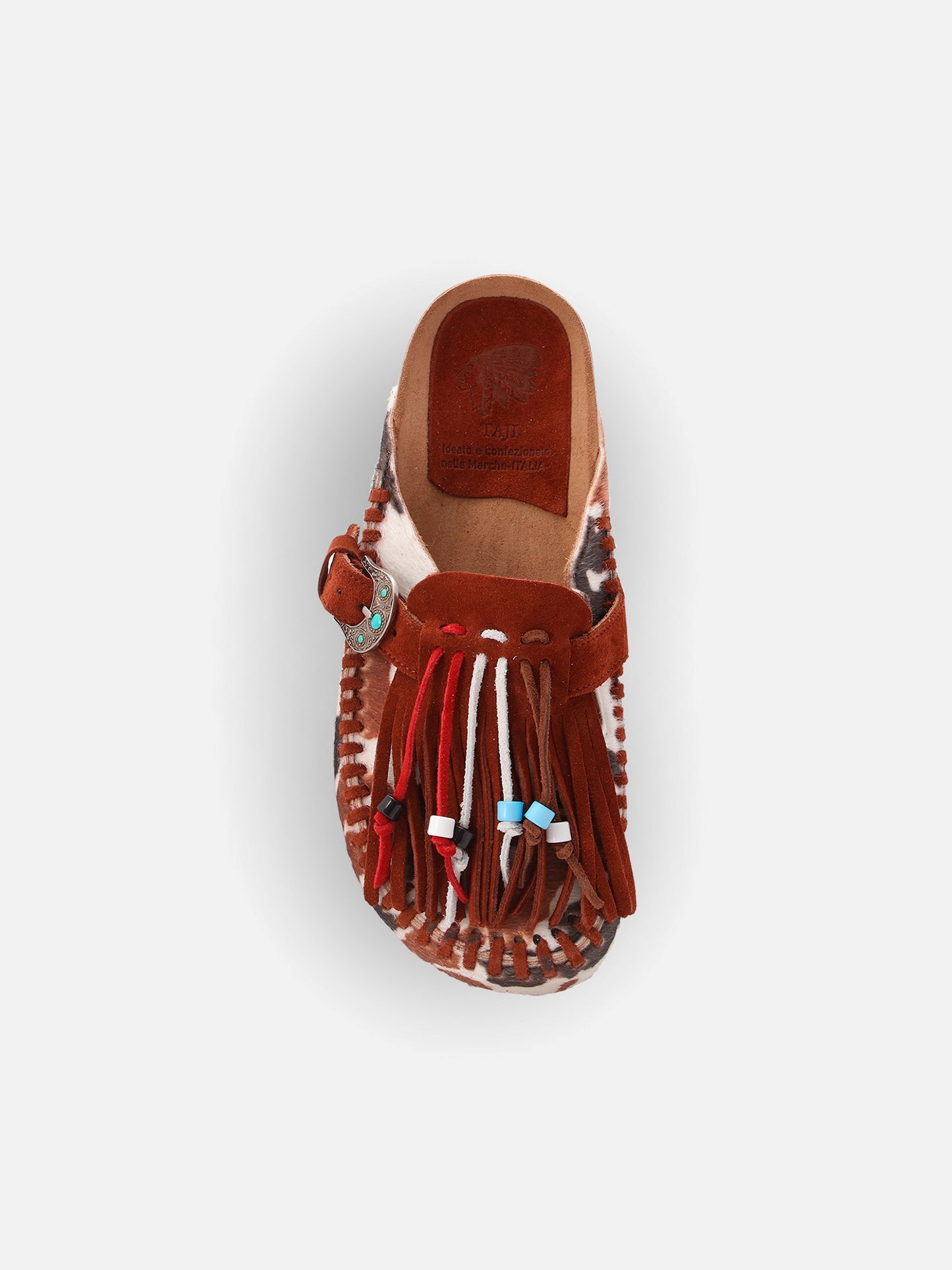 Caribe sandals in cavallino muccato | TAJI SPECIAL EDITION