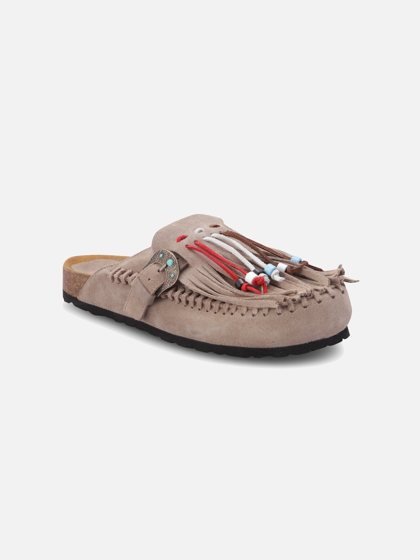 Caribe sandals in suede beige | TAJI SPECIAL EDITION