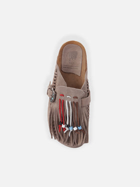 Caribe sandals in suede beige | TAJI SPECIAL EDITION