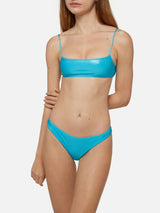 Bikini a bralette turchese Lamina Sadie Virgo