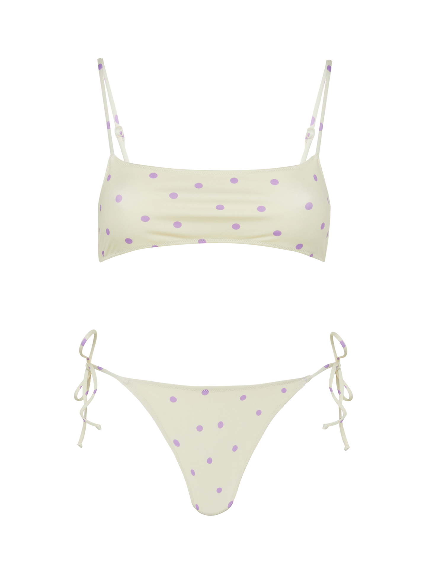 Bralette bikini Sadie Marielle with polka dots print