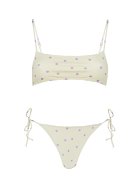 Bralette bikini Sadie Marielle with polka dots print