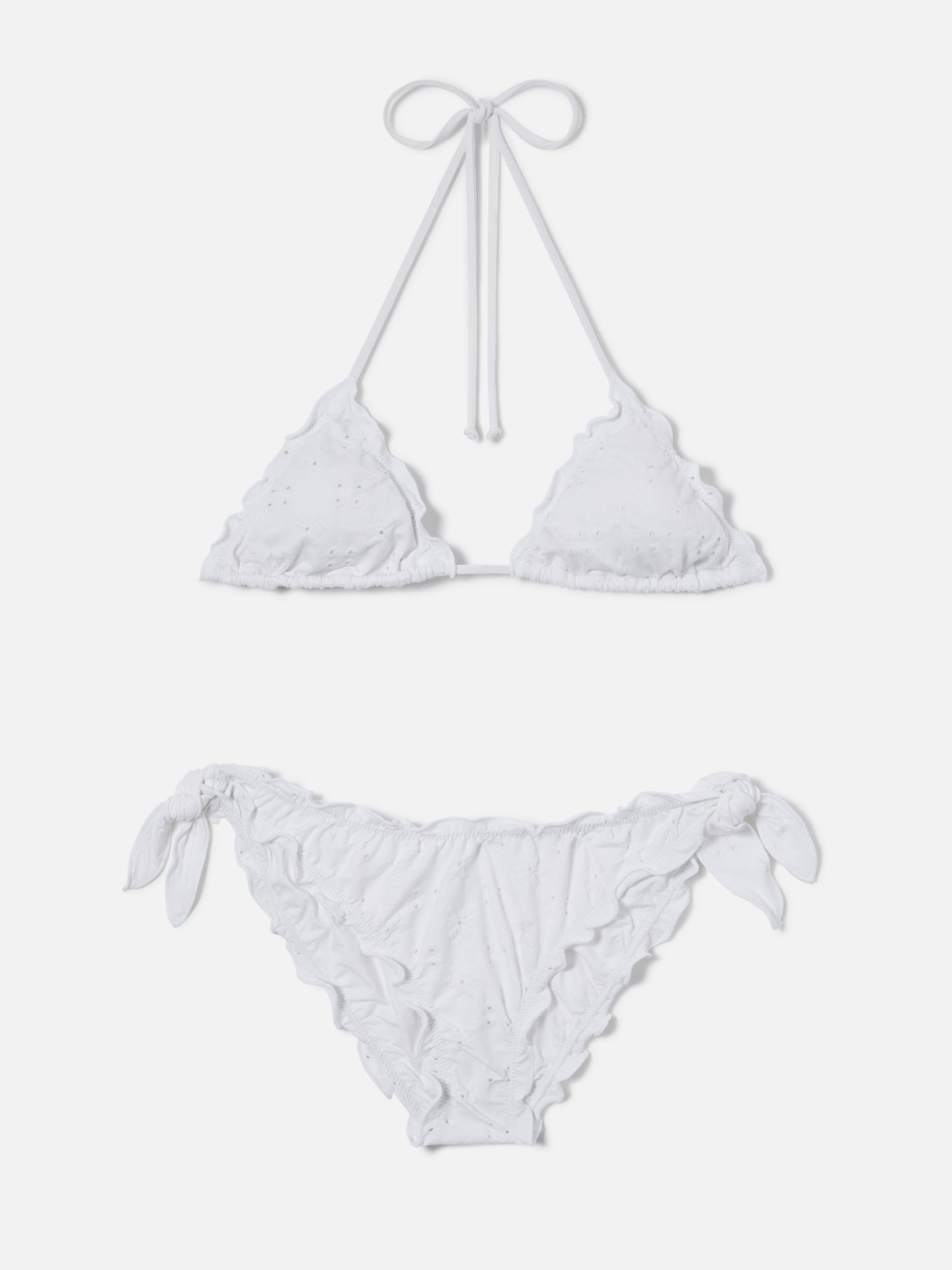 Sagittarius Moon bikini in white sangallo