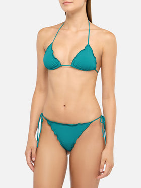 Miami cheeky teal swim briefs - Sagittarius teal classic triangle top