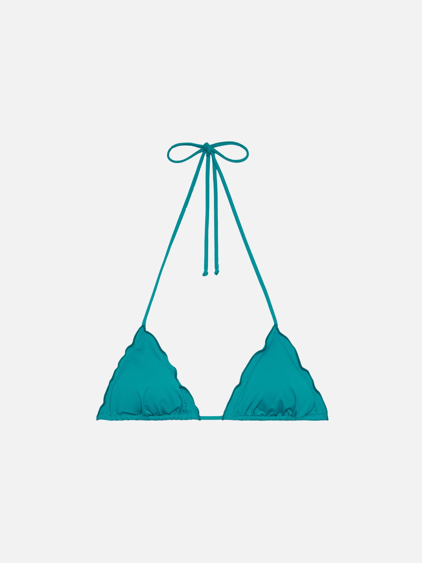 Sagittarius top triangolo classico color teal