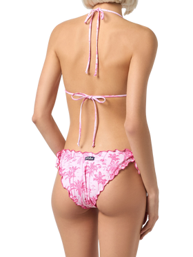 Woman toile de jouy classic triangle bikini Sagittarius Moon