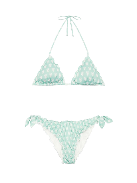 Classic triangle bikini Sagittarius Moon with floral print - MC2 Saint Barth