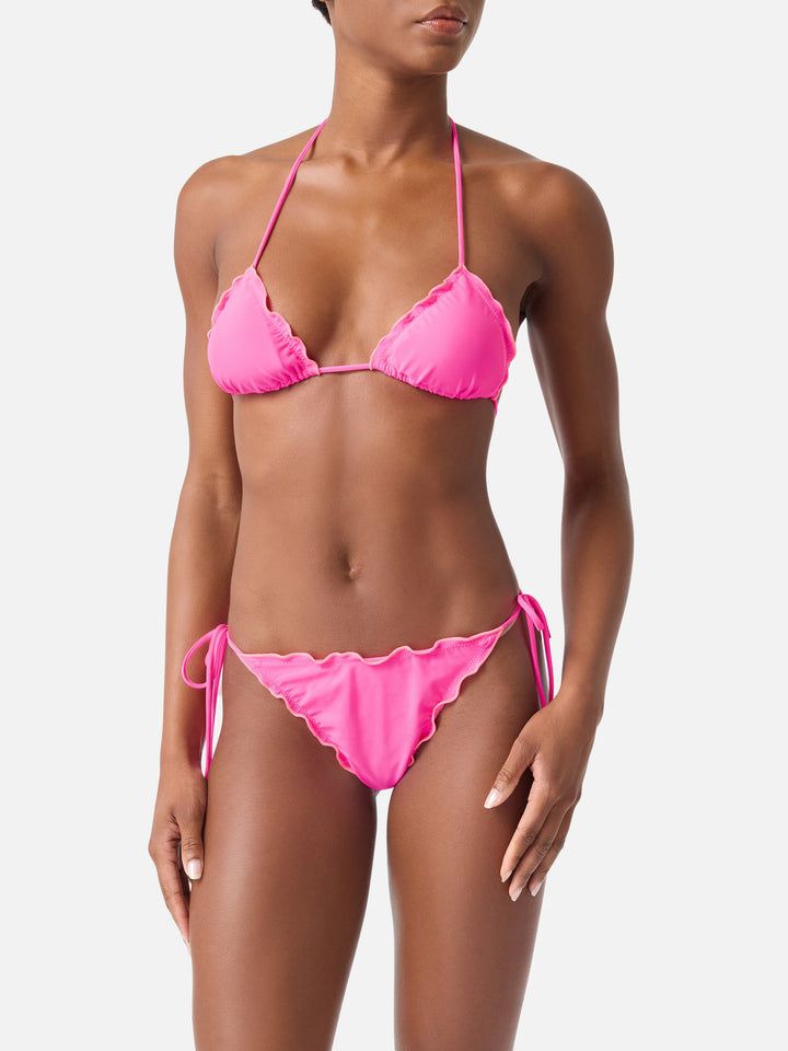 Bikini Sagittarius Miami triangolo giallo fluo