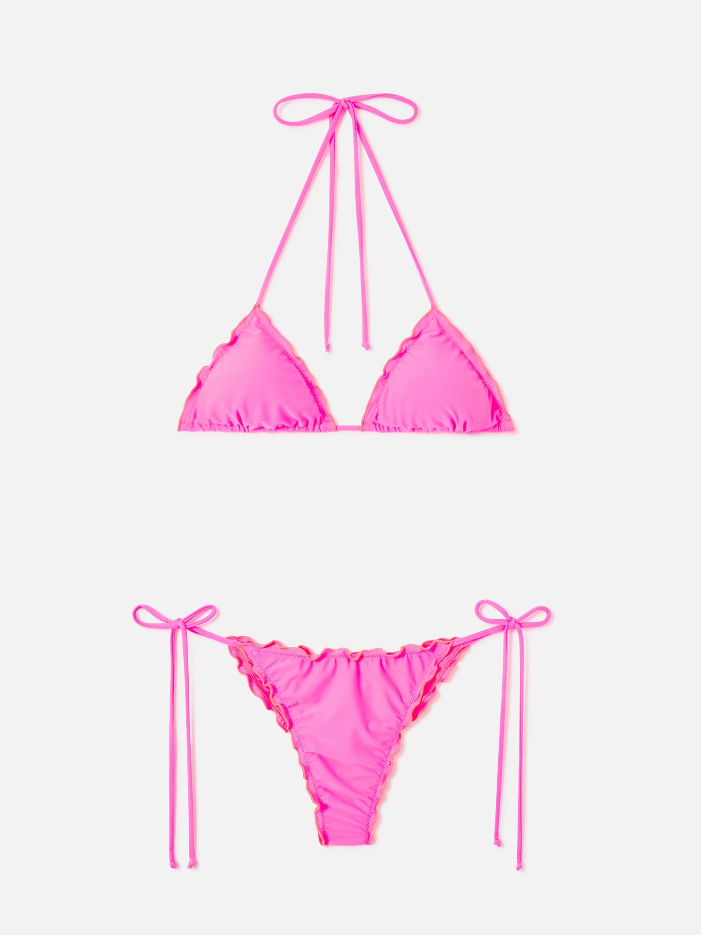 Bikini triangular Sagittarius Miami amarillo flúor 
