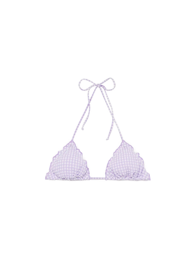 Sagittarius seersucker classic triangle top with gingham print
