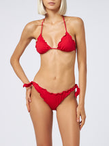 Bikini a triangolo classico rosso da donna Sagittarius Moon