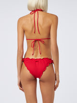 Bikini a triangolo classico rosso da donna Sagittarius Moon