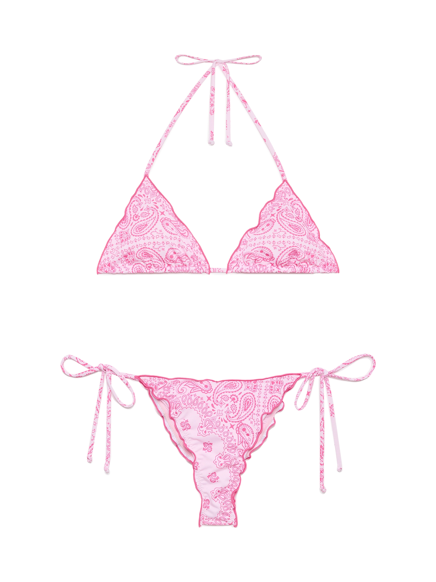 Classic triangle bikini Sagittarius Miami with bandanna print - MC2 Saint Barth